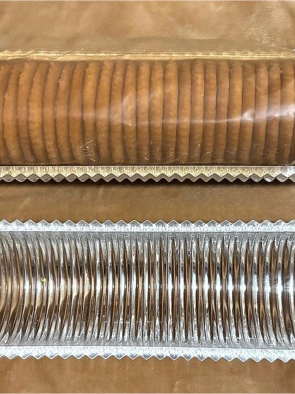 Clear Ribbed Decorative Pieces Set - Picture 2 of 6